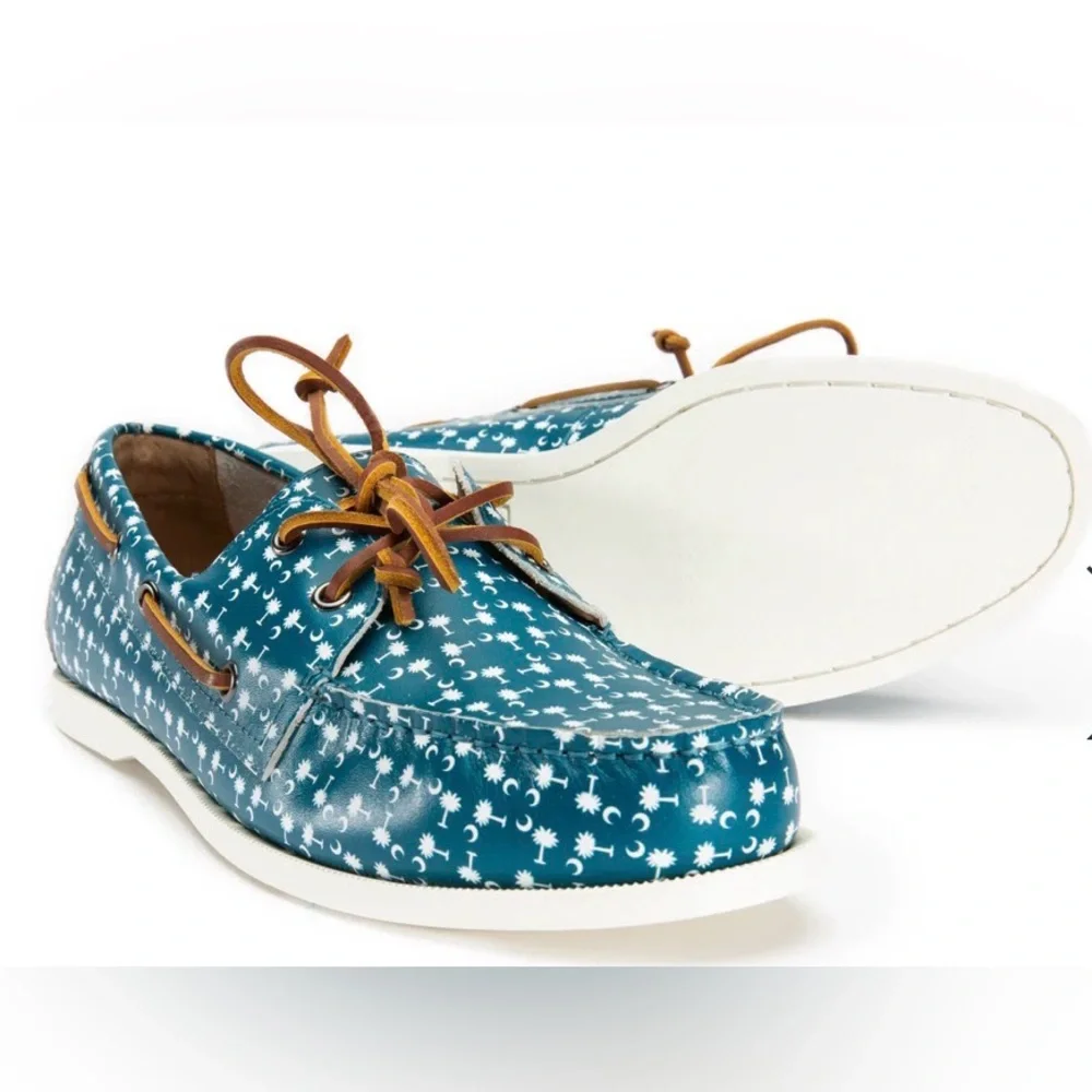 FROATS CHARLESTON BLUES BOAT SHOE Size 9